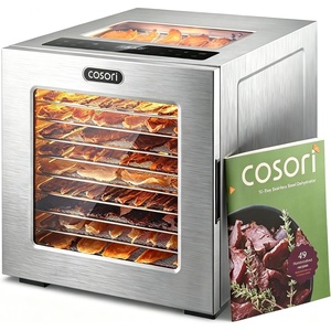 Cosori Food Dehydrator, 10 Stainless Steel Trays with 7.4 ft² Drying Space(Metal Silver)